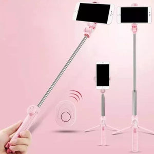 6 in 1 draadloze Bluetooth-selfiestick